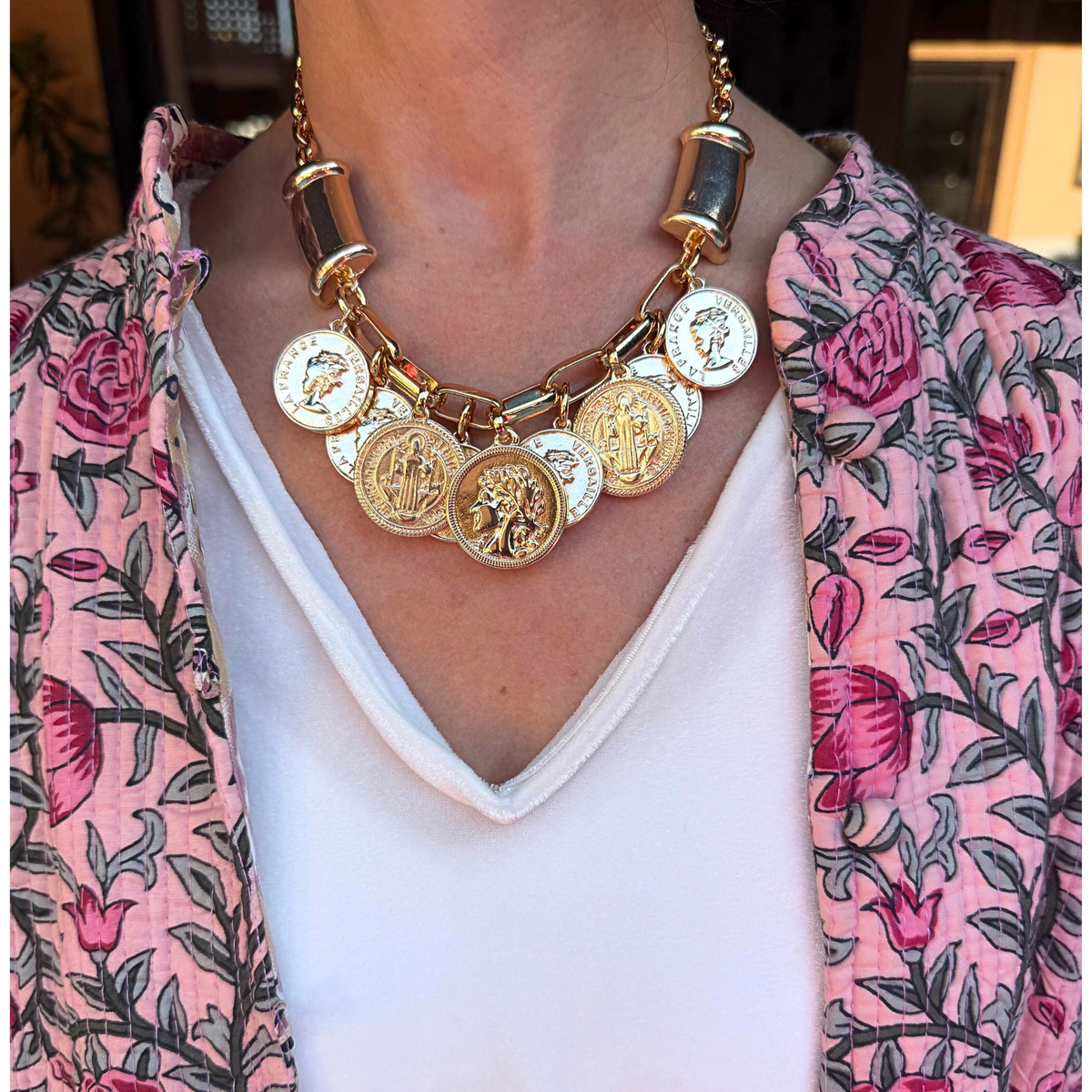 Colar Moedas