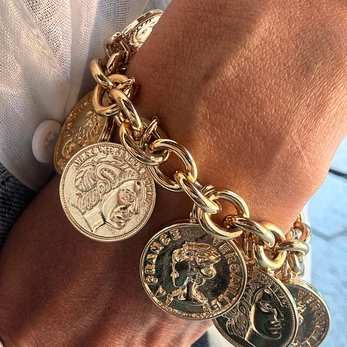 Pulseira Moedas