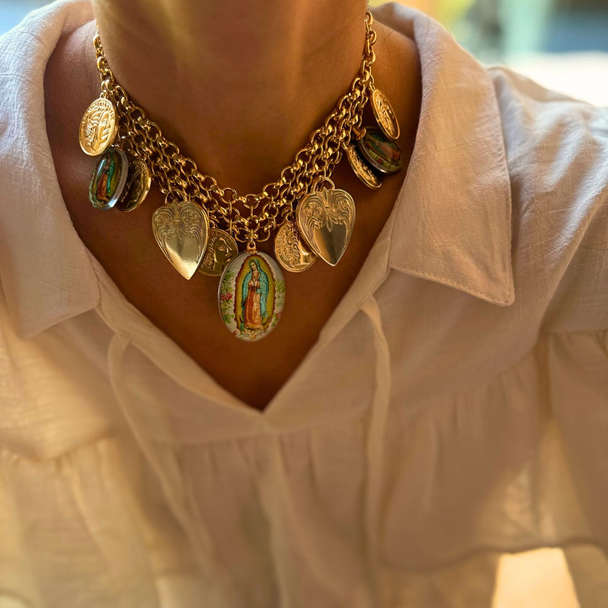 Colar Medalha Guadalupe