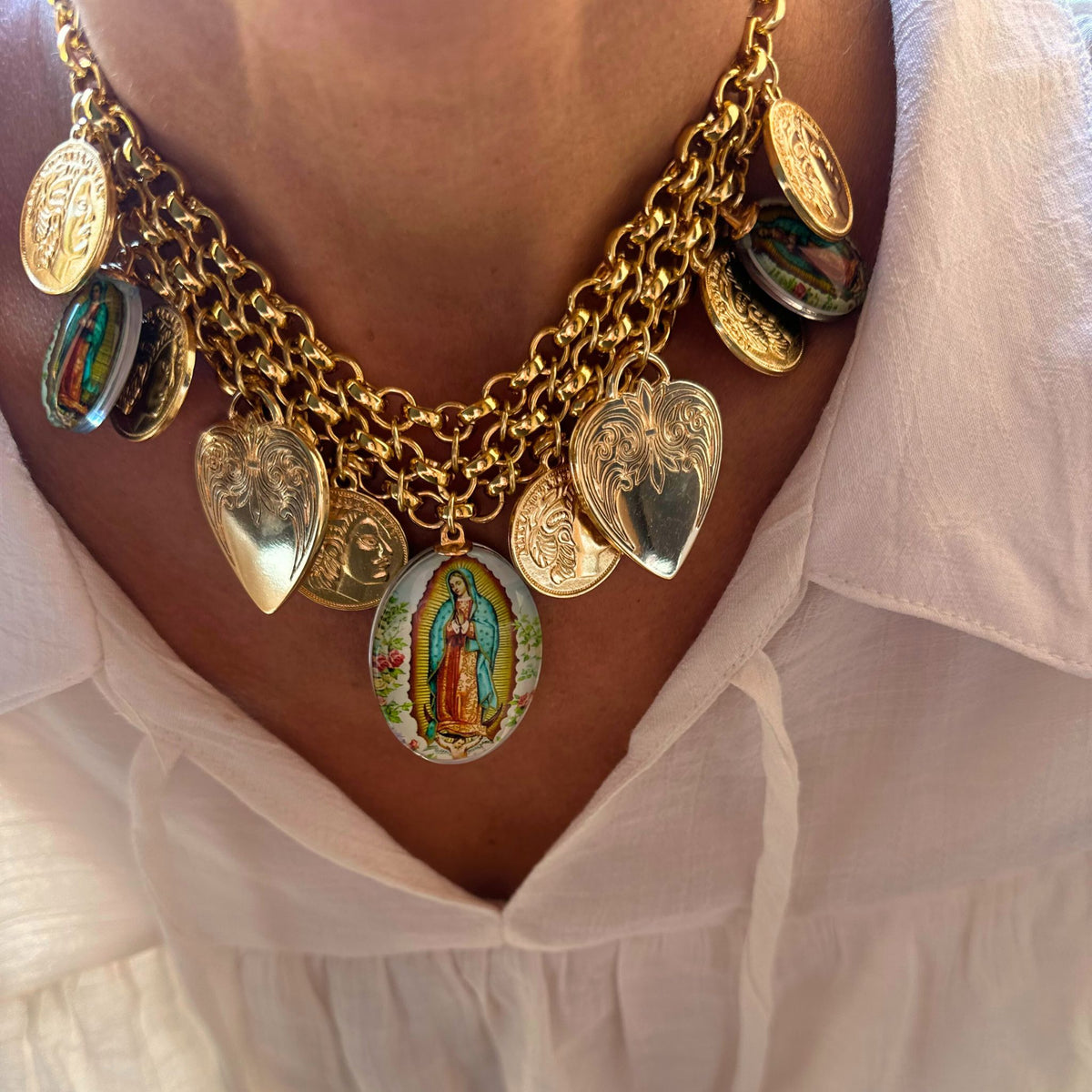 Colar Medalha Guadalupe