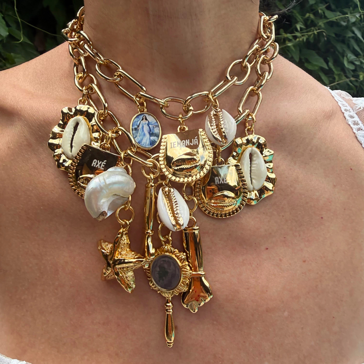 Colar Duplo Iemanjá