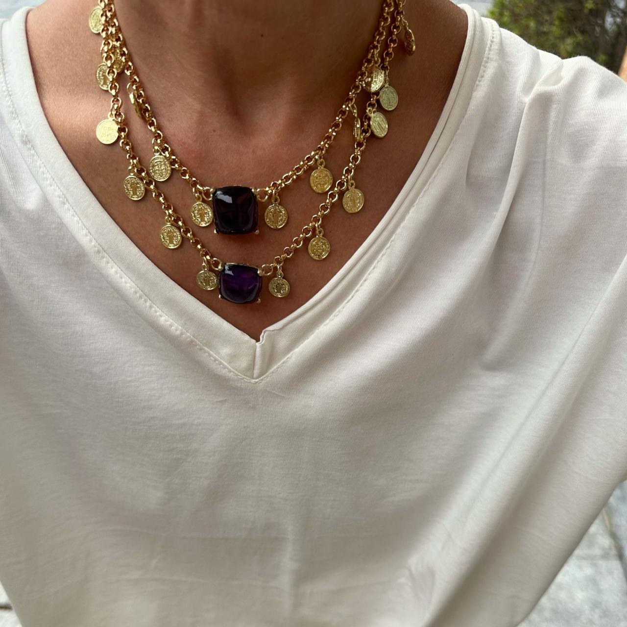 Colar Medalhas Boho