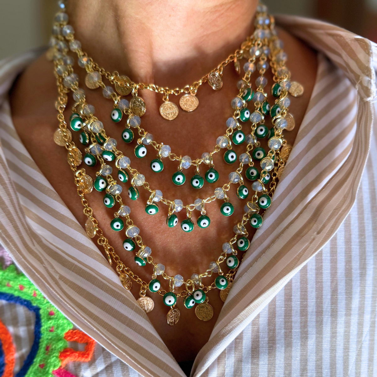 Colar Olho Verde