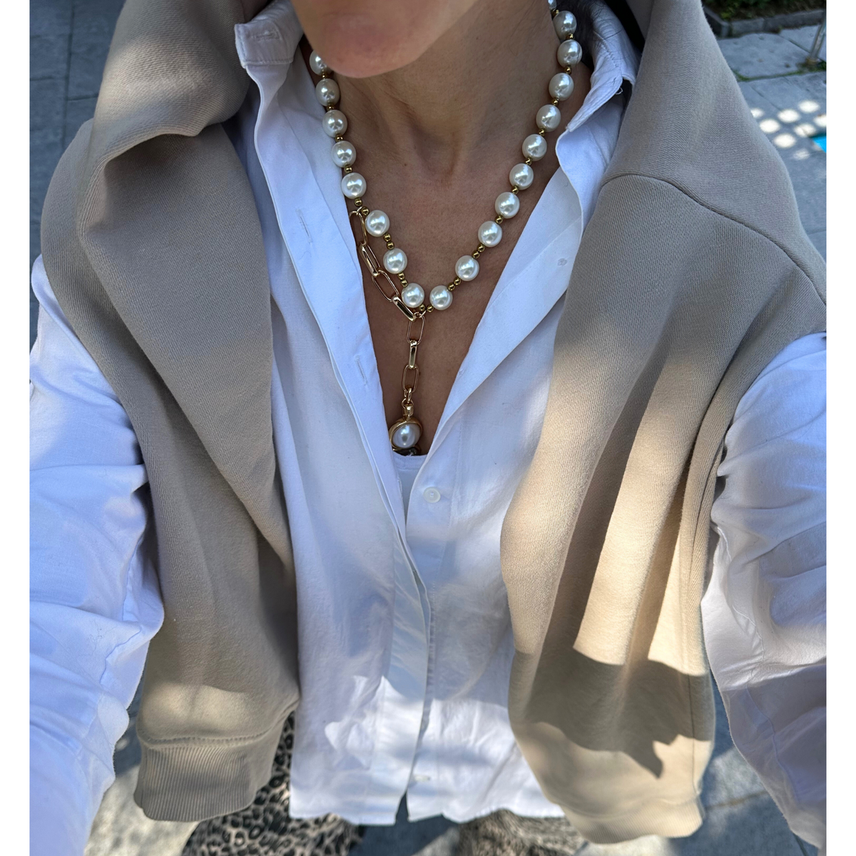 Colar Pérola Pingente