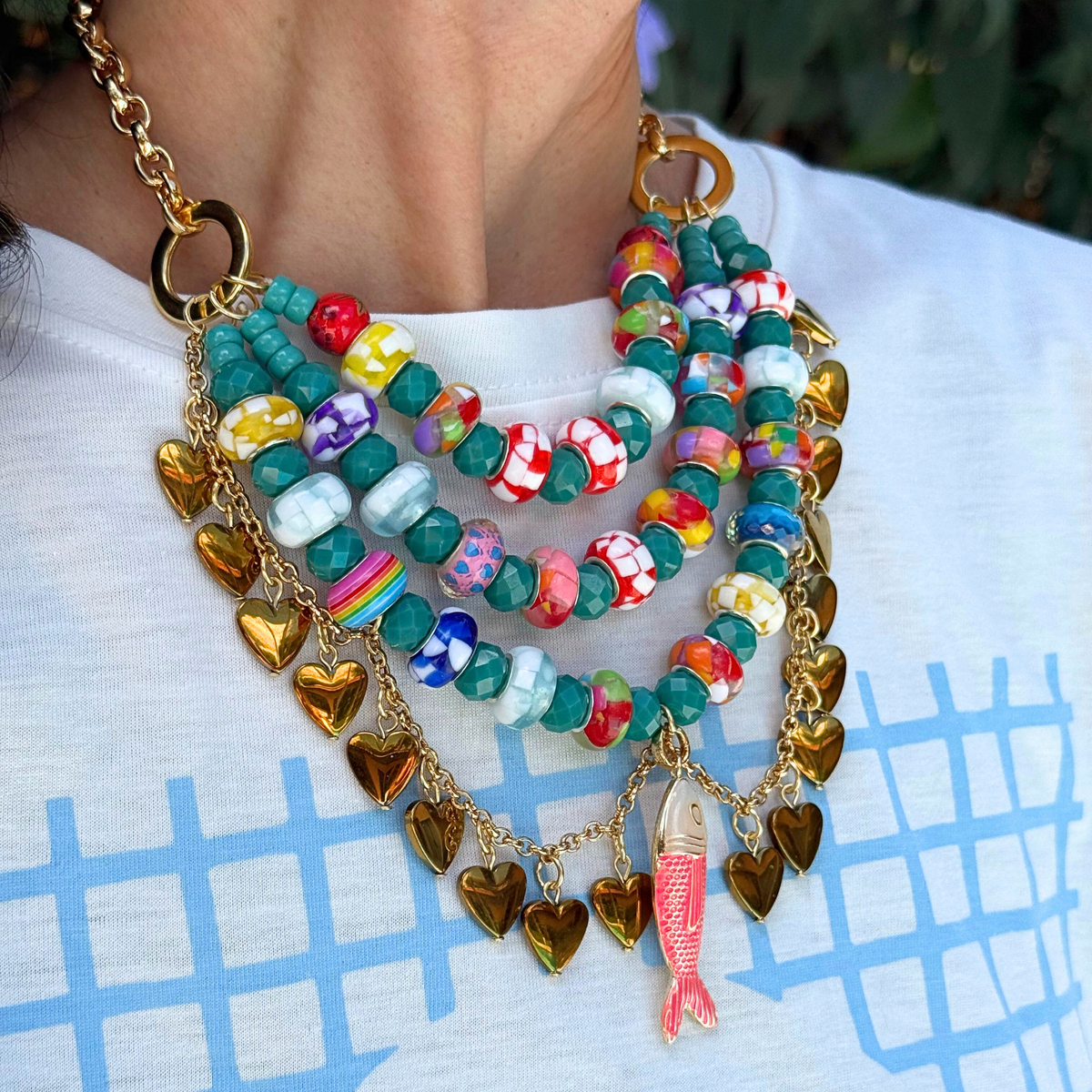 Colar Voltas Colorido