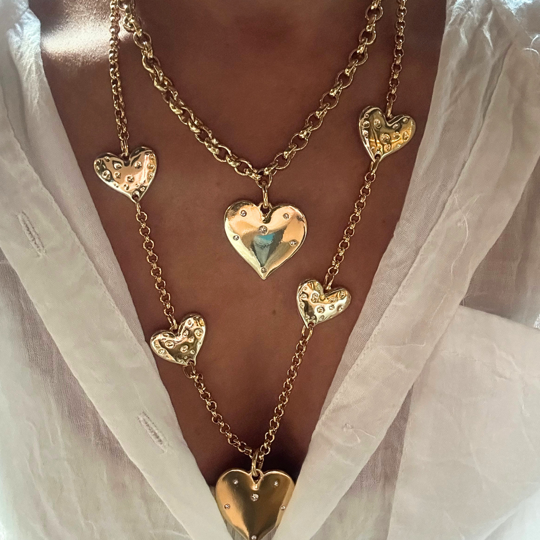 Colar Amor Corações