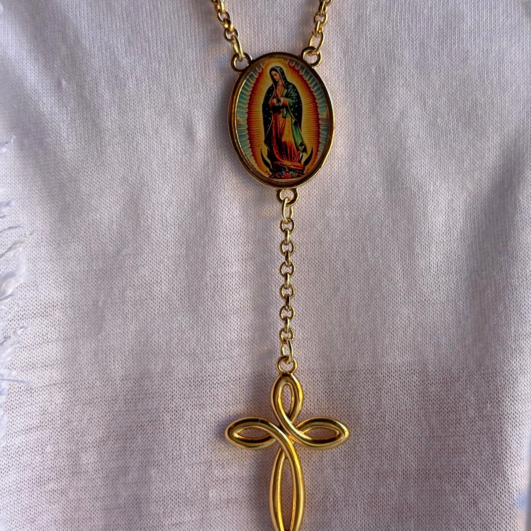 Colar Cruz Guadalupe