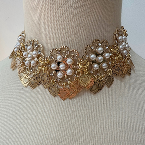 Choker Flores de Pérola