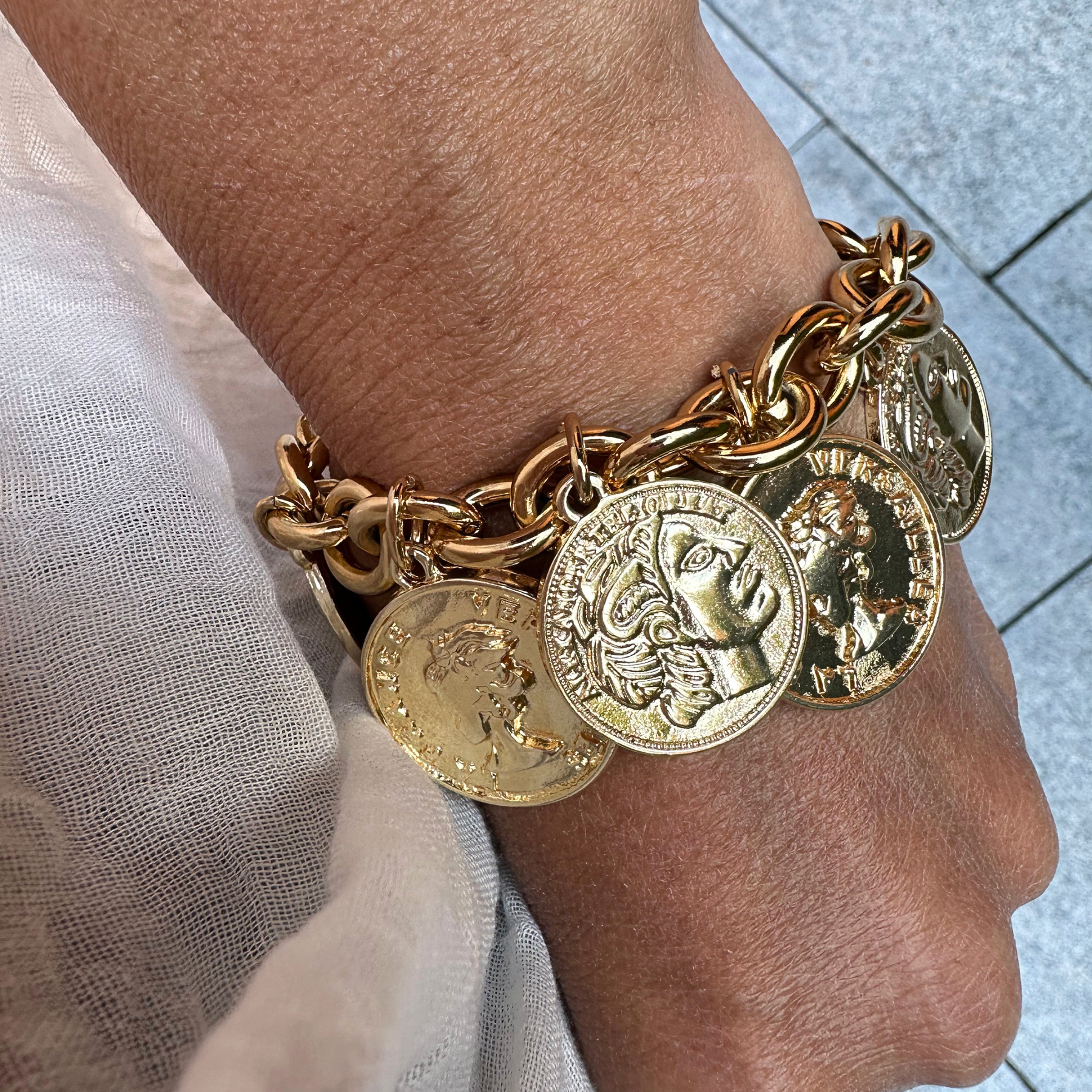 Pulseira Moedas