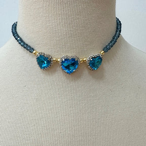 Choker Corações Strass