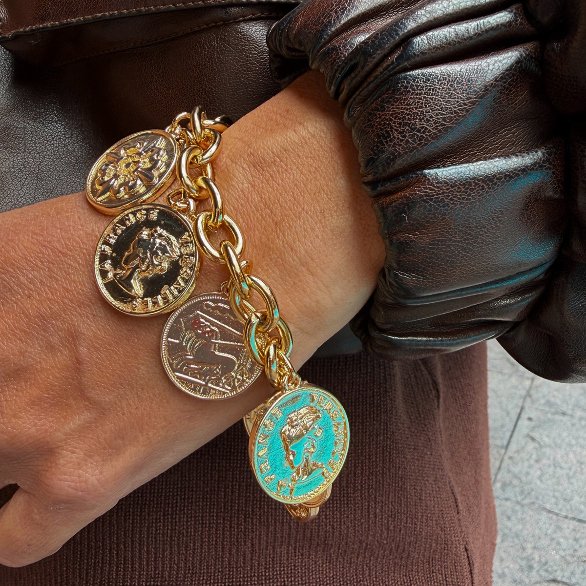 Pulseira Moedas