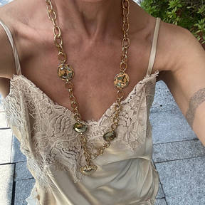 Colar longo Coração