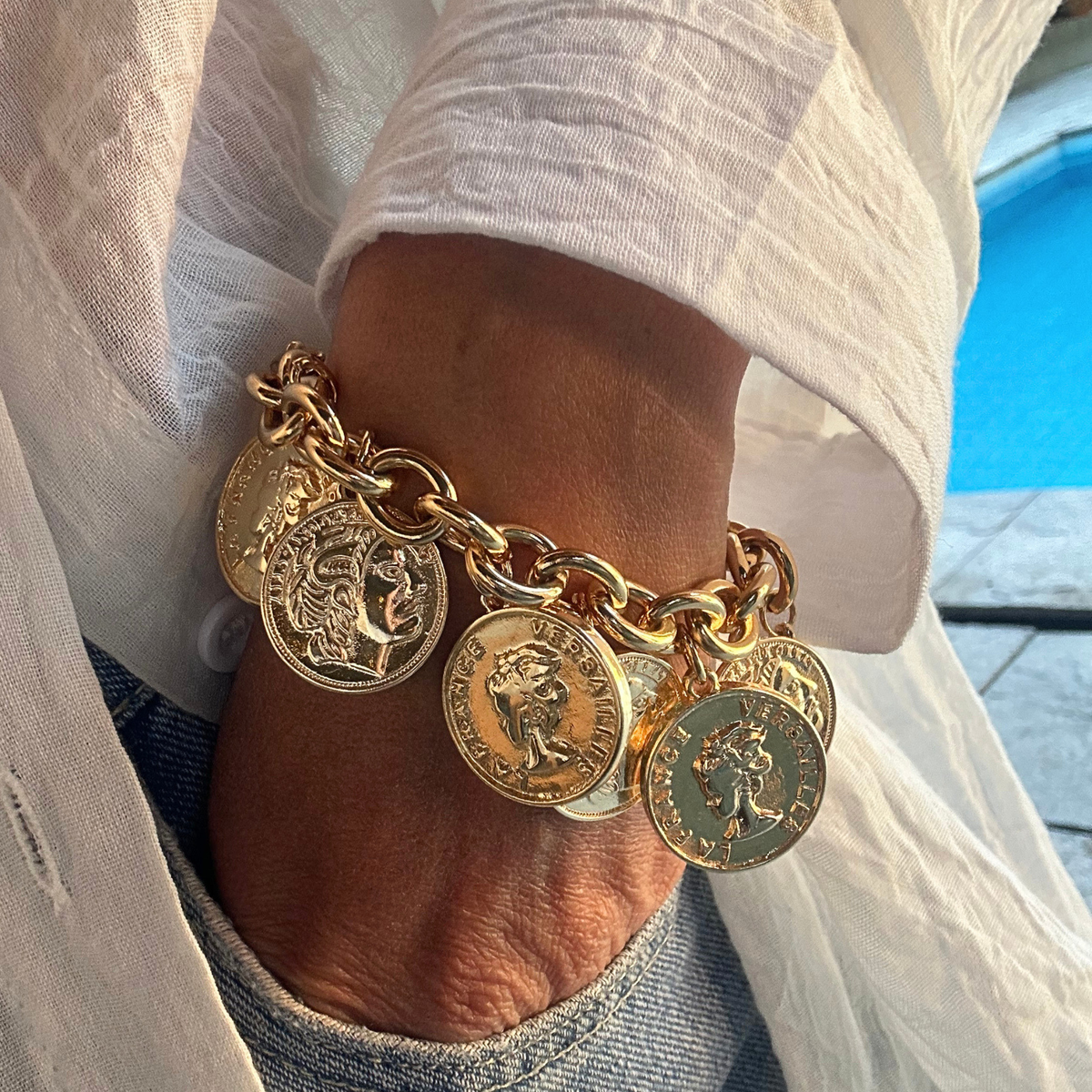 Pulseira Moedas