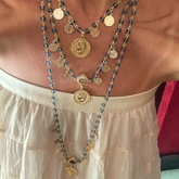 Colar longo três voltas