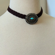 Choker Medalha Turquesa
