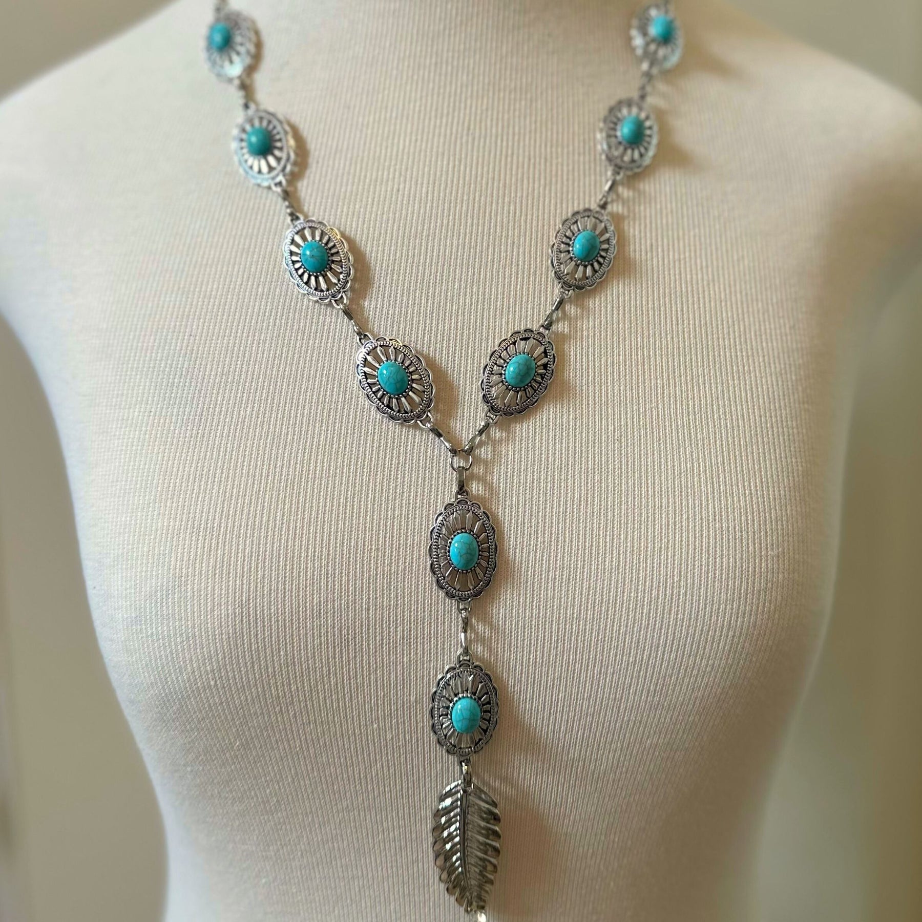 Colar Boho Pena
