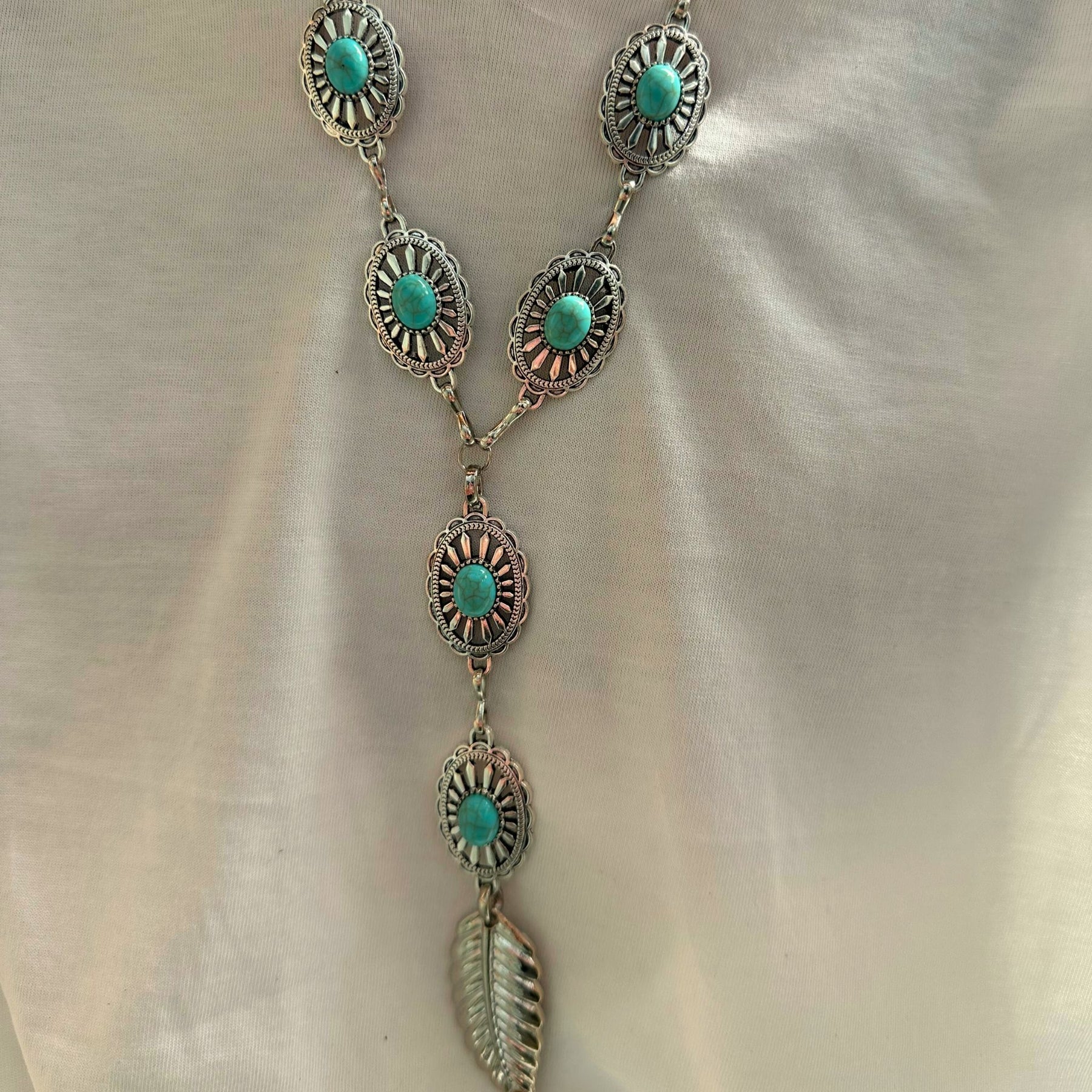 Colar Boho Pena