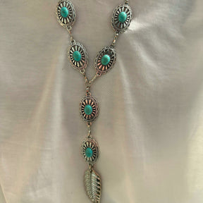 Colar Boho Pena