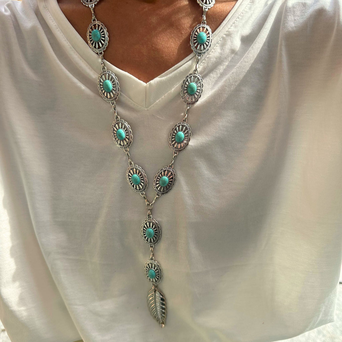 Colar Boho Pena
