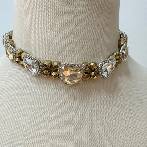 Choker Corações Âmbar