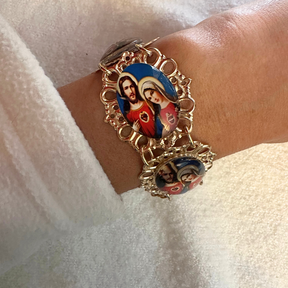 Pulseira Sagrado Jesus e Maria