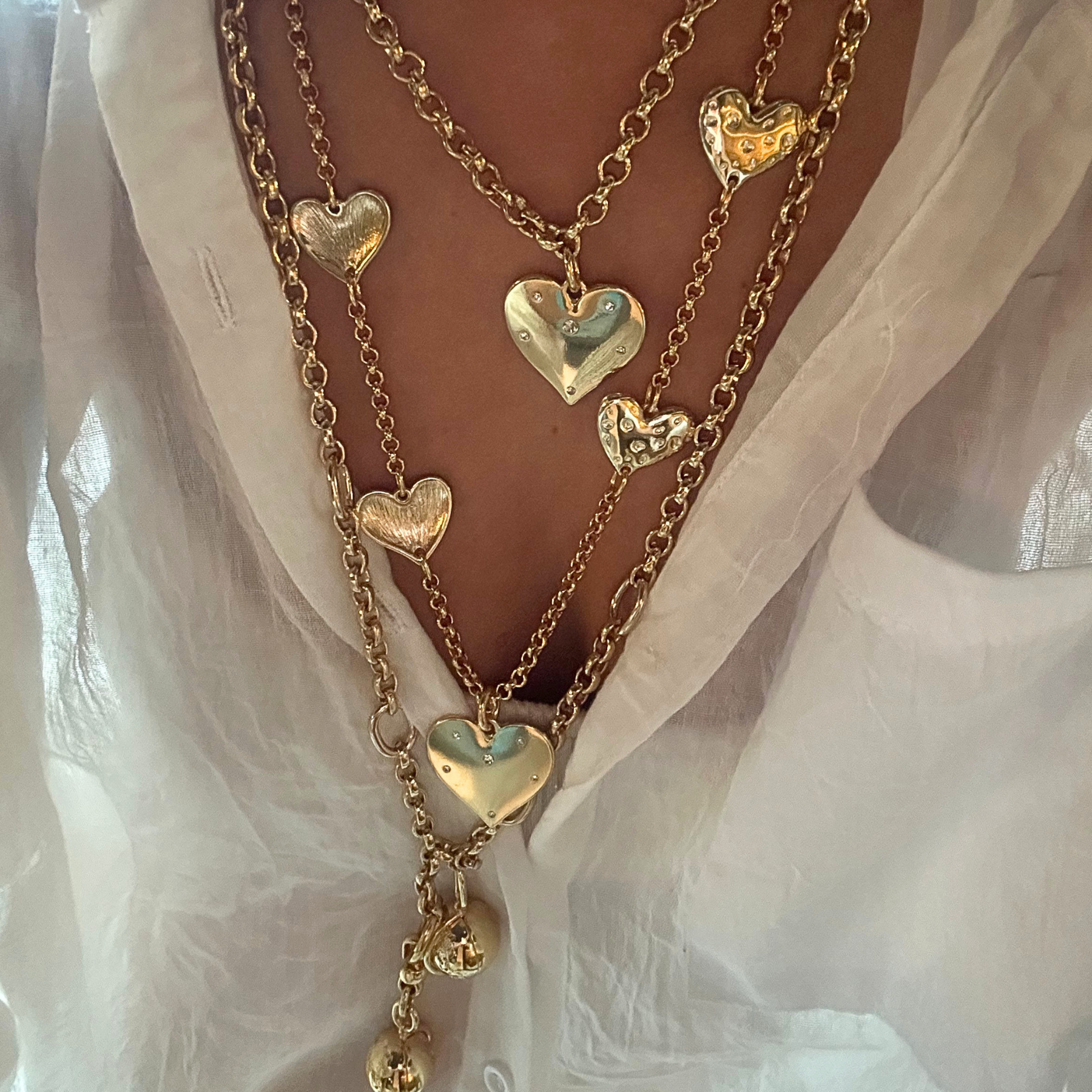 Colar Amor Corações