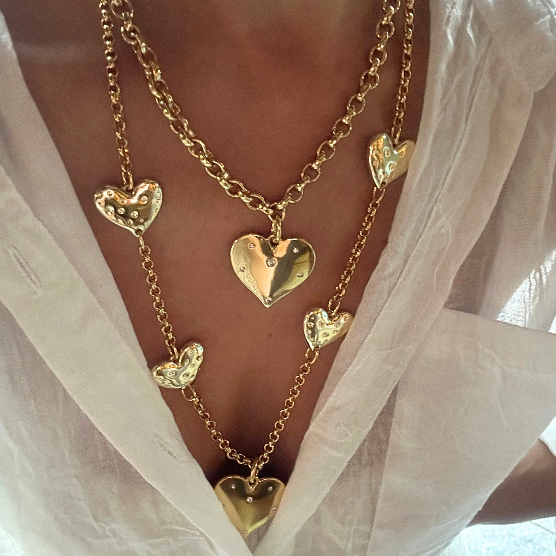 Colar Amor Corações