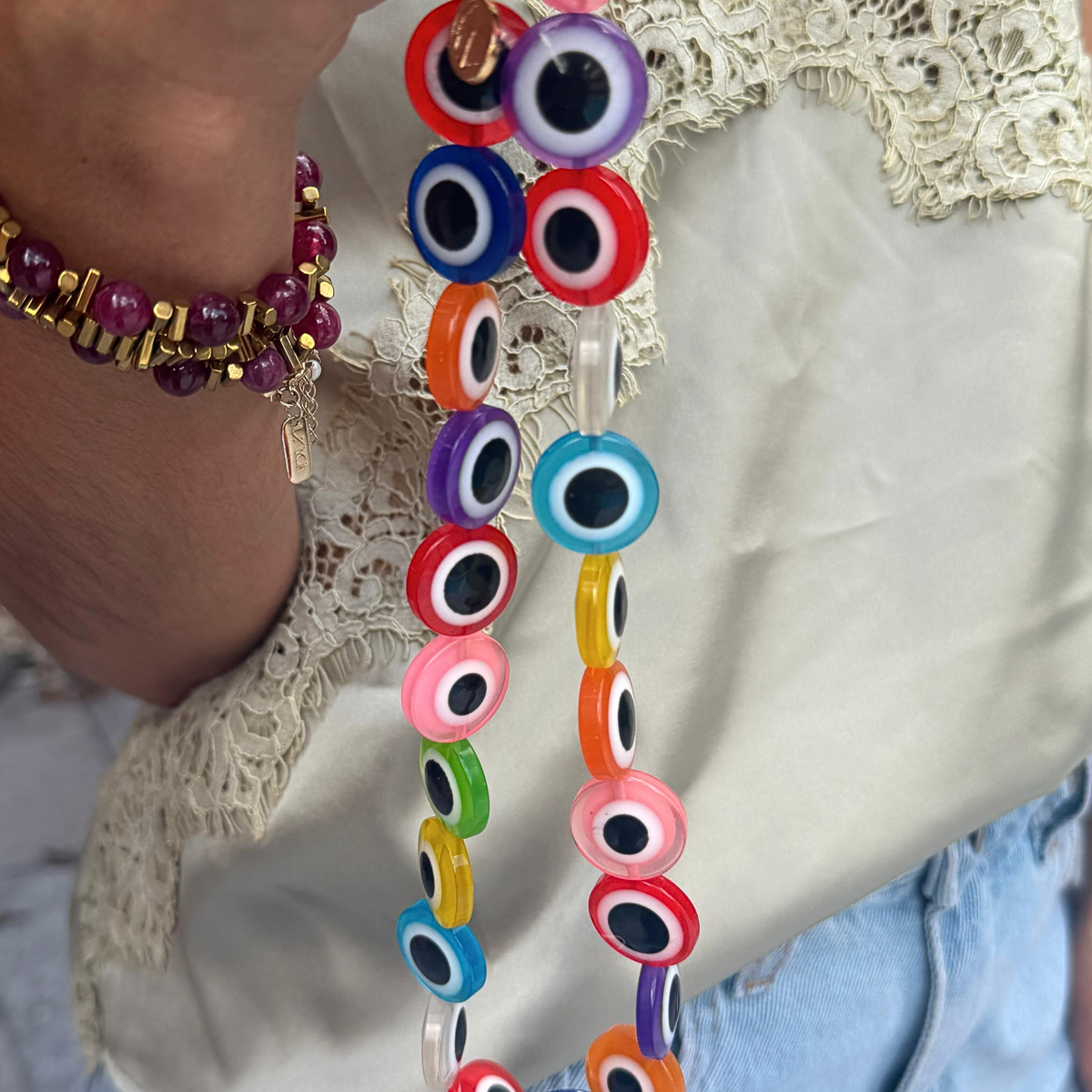 Corrente Olho Colorida