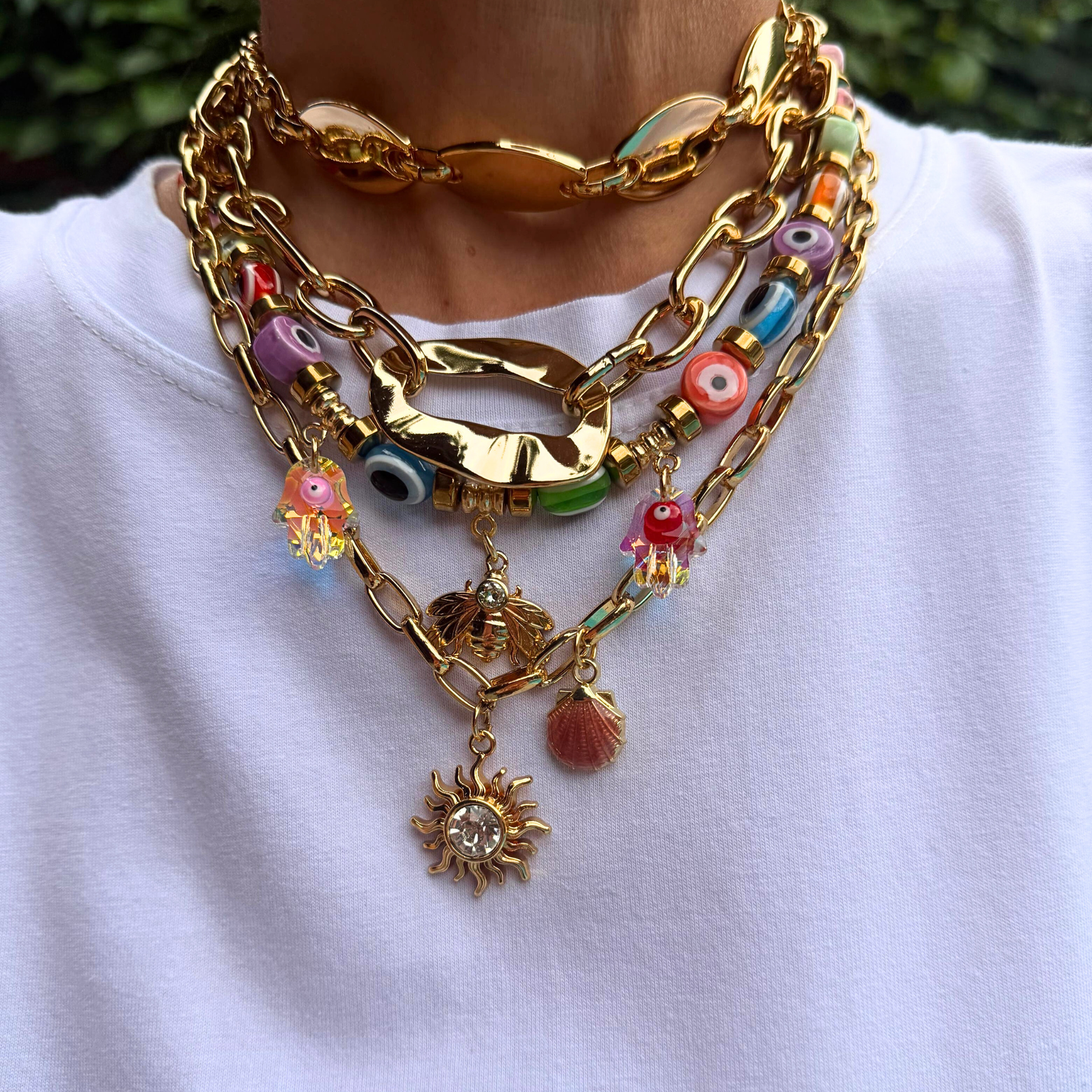 Choker/Colar Olhos