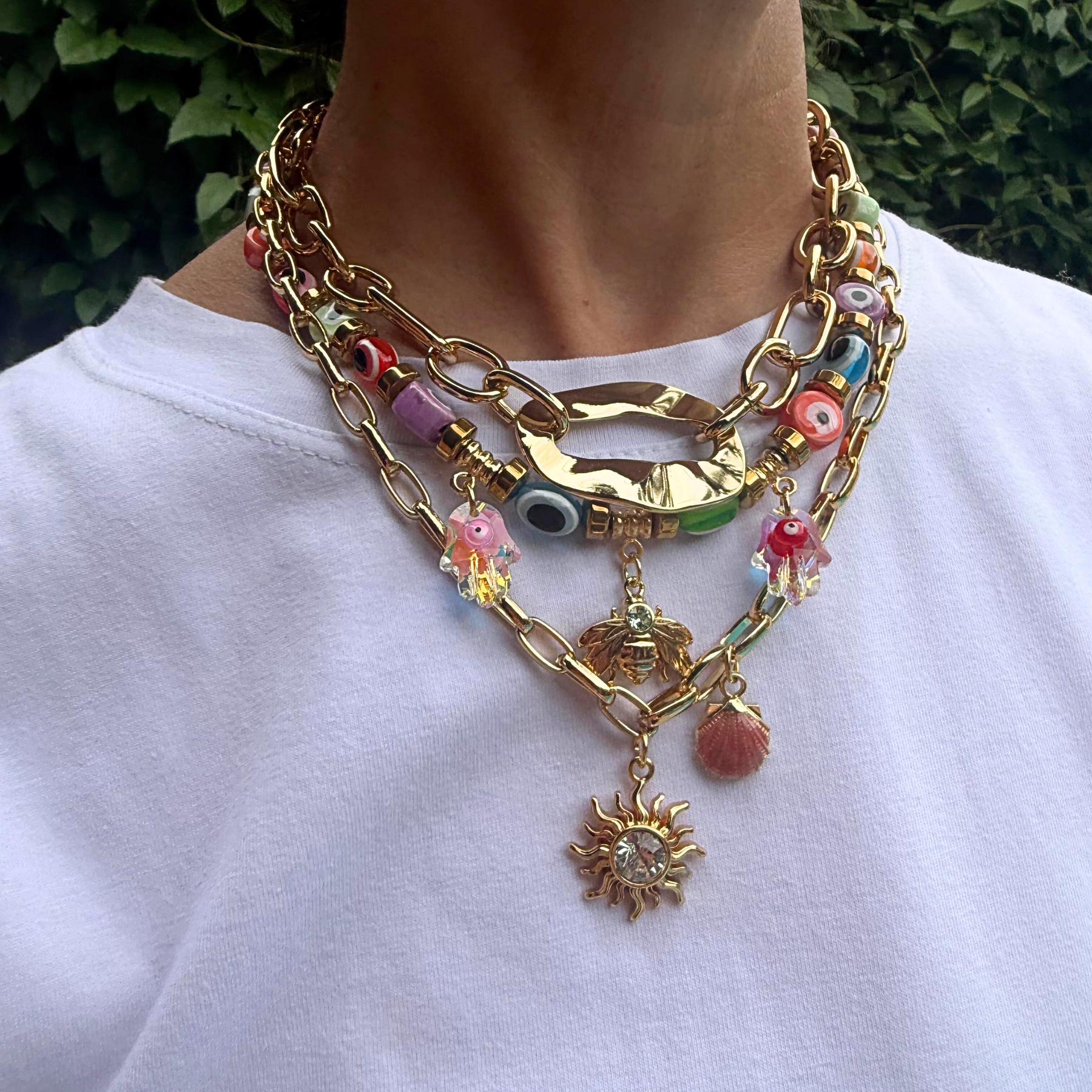 Choker/Colar Olhos