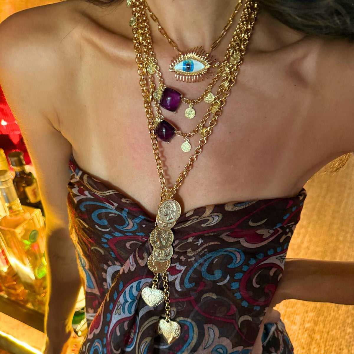 Colar Medalhas Boho