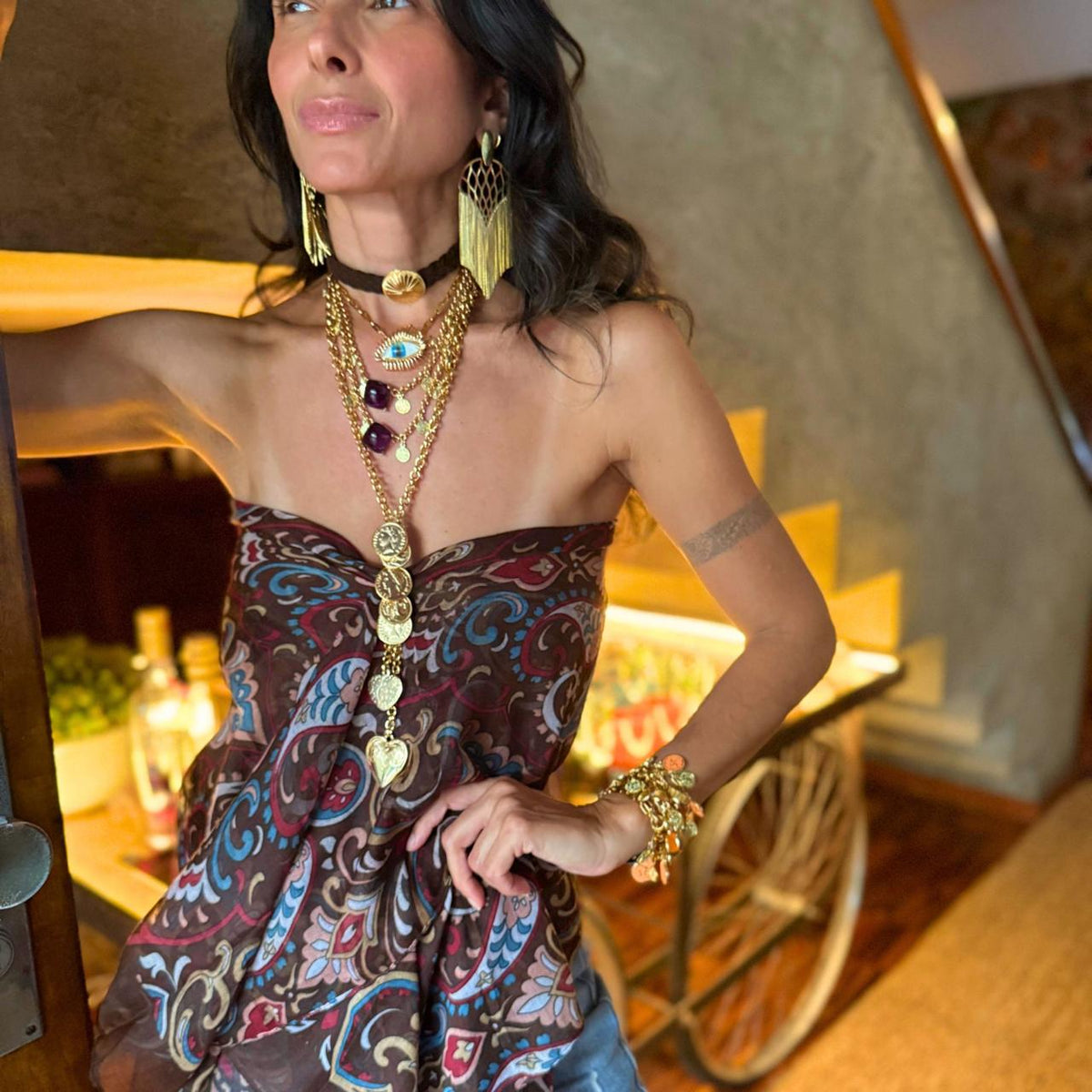 Colar Medalhas Boho