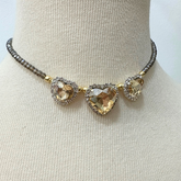 Choker Corações Strass